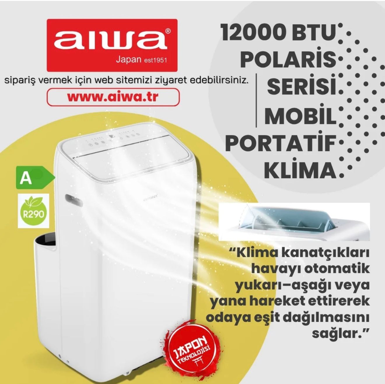 POLARIS Serisi 12000 BTU GRI 2